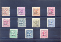 Reeks 56 PRE736/PRE746 Postgaaf ** MNH PRACHTIG - Typografisch 1951-80 (Cijfer Op Leeuw)