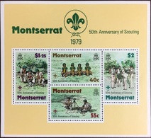 Montserrat 1979 Scouts Minisheet MNH - Montserrat
