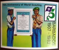 Barbados 1982 Scouts Minisheet MNH - Barbados (1966-...)