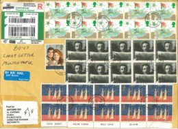 GREAT BRITAIN : 2020 -  REGISTERED STAMPS COVER TO  DUBAI. - Lettres & Documents