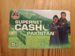 Prepaid Phonecard Germany, AS Communications - Supernet Cash, Pakistan - [2] Prepaid