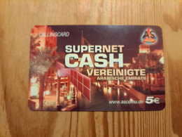 Prepaid Phonecard Germany, AS Communications - Supernet Cash, USA - Cellulari, Carte Prepagate E Ricariche