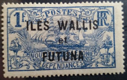 WALLIS - N° 36a Neuf (*) Sans La Surcharge 1F50 Signé Très Récemment Par Calves (jacquard) - 2 Photos - Neufs