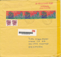 India Cover Sent To Denmark 26-2-2009 Topic Stamps Big Size Cover - Lettres & Documents