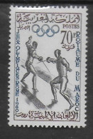 MAROC  N° 420  * *  Jo  1960  Escrime - Fencing