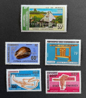 COMORES 1975 - NEUF*/MH - LUXE - YT 122 (?)  + 123 + 124 + 125 + 128 - Comores (1975-...)