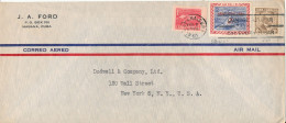 Cuba Air Mail Cover Sent To USA 2-2-1960 Good Stamps Buy Cuban Sugar - Poste Aérienne