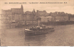 62 BOULOGNE SUR MER LA MORINIE BATEAU DE PROMENADE EN MER - Traghetti