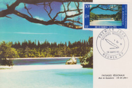 Carte  Maximum  1er  Jour   NOUVELLE  CALEDONIE   Paysages  Régionaux   1986 - Tarjetas – Máxima