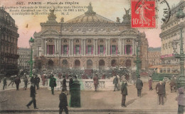 FRANCE - Paris - Place De L'Opéra - Académie Nationale De Musique - Animé - Carte Postale Ancienne - Piazze