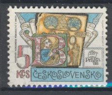 Tchécoslovaquie 1988 Mi 2959 (Yv 2769), Obliteré Varieté Position 10/2 - Variétés Et Curiosités