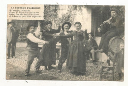 Cp, Spectacle, Folklore, Danse, Musique, LA BOURREIO D'AUBERGNO, Voyagée 1906 - Dance