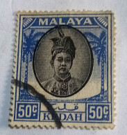 Malaya Kedah, 1950, Sc 78, Sultan Tungku Badishah, VF - Kedah