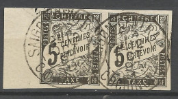 TAXE Paire De N° 5 CACHET SAIGON CENTRAL / Used - Portomarken