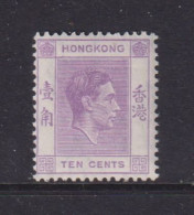 HONG KONG  -  1938-52 George VI Multiple Script CA 10c Hinged Mint - Ungebraucht