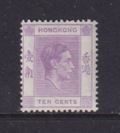HONG KONG  -  1938-52 George VI Multiple Script CA 10c Hinged Mint - Nuevos