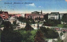 ALLEMAGNE - Dresde - Albertplatz Et Alberttheater - Carte Postale Ancienne - Dresden