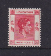 HONG KONG  -  1938-52 George VI Multiple Script CA 20c Hinged Mint - Neufs