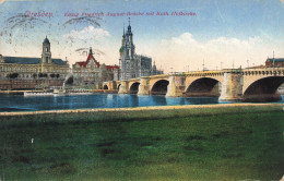 ALLEMAGNE - Dresde - Pont D'août - Carte Postale Ancienne - Dresden
