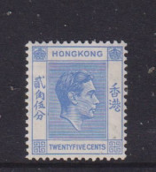 HONG KONG  -  1938-52 George VI Multiple Script CA 25c Hinged Mint - Nuevos