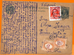 99561 - RUSSIA - Postal History -  STATIONERY CARD To ITALY - TAXED Segnatasse - Brieven En Documenten