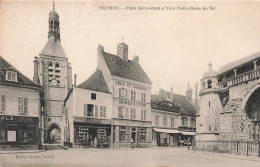 FRANCE - Provins - Place Saint-Ayoul Et Tour Notre-Dame Du Val - Carte Postale Ancienne - Provins