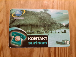 Prepaid Phonecard Germany, Haqs International - Kontakt Surinam - [2] Prepaid