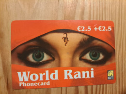 Prepaid Phonecard Germany, IDT - World Rani, Woman - [2] Prepaid