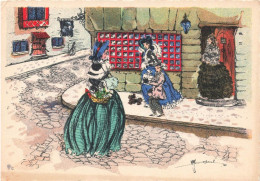 ILLUSTRATEUR - Des Dames élégantes Dans La Rue - Colorisé - Carte Postale Ancienne - Other & Unclassified