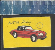 AUSTIN HEALEY (CLASSIC CARS VOITURES AUTOS VETERAN OLDTIMERS) MATCHBOX LABEL MADE FINLAND - Zündholzschachteletiketten