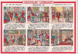 CHROMO(CHOCOLAT LOMBART) CHARLES 9 - Lombart