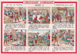 CHROMO(CHOCOLAT LOMBART) HENRI 2 - Lombart