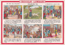 CHROMO(CHOCOLAT LOMBART) CHARLES 7 - Lombart