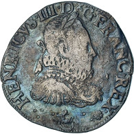 France, Henri III, Teston, 1575, Bordeaux, 1st Type, TB+, Argent, Gadoury:490 - 1574-1589 Enrique III