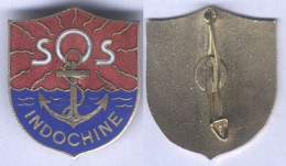 Insigne De Société De Sauvetage En Mer En Indochine - Marinera