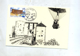 Carte Cachet Liverdun Fete 1900 Theme Ballon - Cachets Commémoratifs