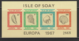 GB  Soay Island Of Scottland  1967   Nr. 46 Block  Europa    MNH  Shells   - Werbemarken, Vignetten