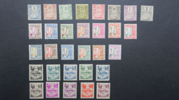 Timbre Lot De 31 Taxe  Guadeloupe  1904 à 1947  C: 53 € Neuf */**  Voir Scan - Strafport