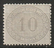 Deutsches Reich 1872 10 Gr. Für Den Innendienst MiNr.12 Ungebraucht Mit Gum Und Falz. MH* Luxe. Geprüft - Nuovi