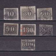 BRAZIL 1850, Sc# 21-28, CV $303, Part Set, Used - Usados
