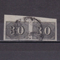 BRAZIL 1850, Sc# 23, Pair, Used - Usados