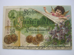 MÜNZEN , Geldschein  , Schöne Karte  Um 1907 - Münzen (Abb.)