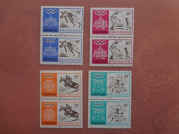 1968	Rwanda Olympic Sport Horses Fencing Wrestling (F69) - Neufs