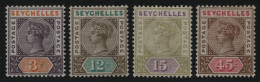 Seychellen 1893 - Mi-Nr. 14-17 * - MH - Königin Victoria - Seychelles (...-1976)