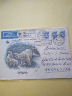 Ussr/argentina(2).wwf Illustr Cover.minsk.polar Bear Other 1990.elephant.e7 Reg Post Conmems 1 Or 2 Pieces. - Covers & Documents