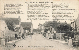 St Clément * La Rue De La Mairie * Villageois * Histoire Locale - Saint Clement