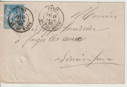 France Lettre 1882 De Paris Av. Du Maine Pour Forges (76) - 1877-1920: Semi Modern Period