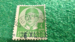 YOGUSLAVYA-    1930-1940   4  DİN.    USED - Used Stamps