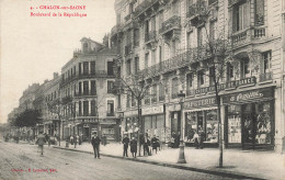 Chalon Sur Saône * Le Boulevard De La République * Commerces Magasins A Femina * Papeterie - Chalon Sur Saone