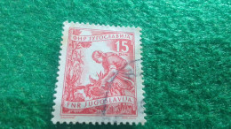 YOGUSLAVYA-    1950-1960  15  DİN.    USED - Used Stamps